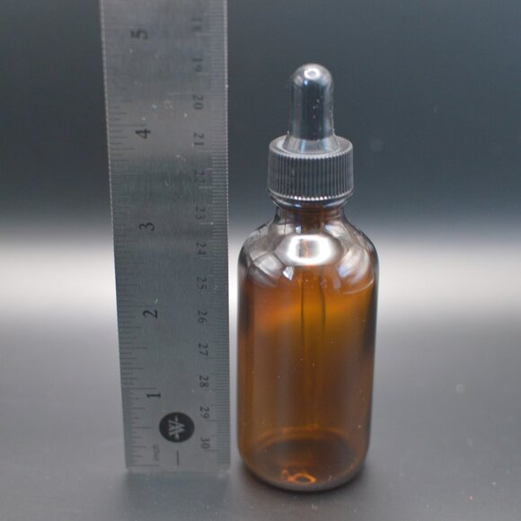 2 oz Dropper Bottles in Brown Glass (13 bottles with dropper lid) - Picture 2 of 3
